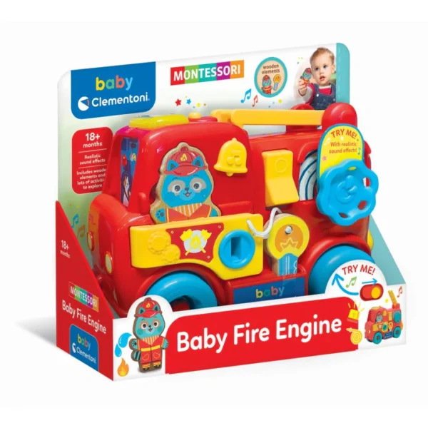 Clementoni - Montessori camion de pompieri cu diverse activități